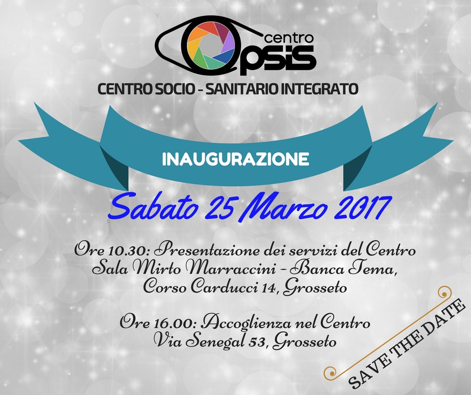 Locandina Inaugurazione Centro 25/03/2017